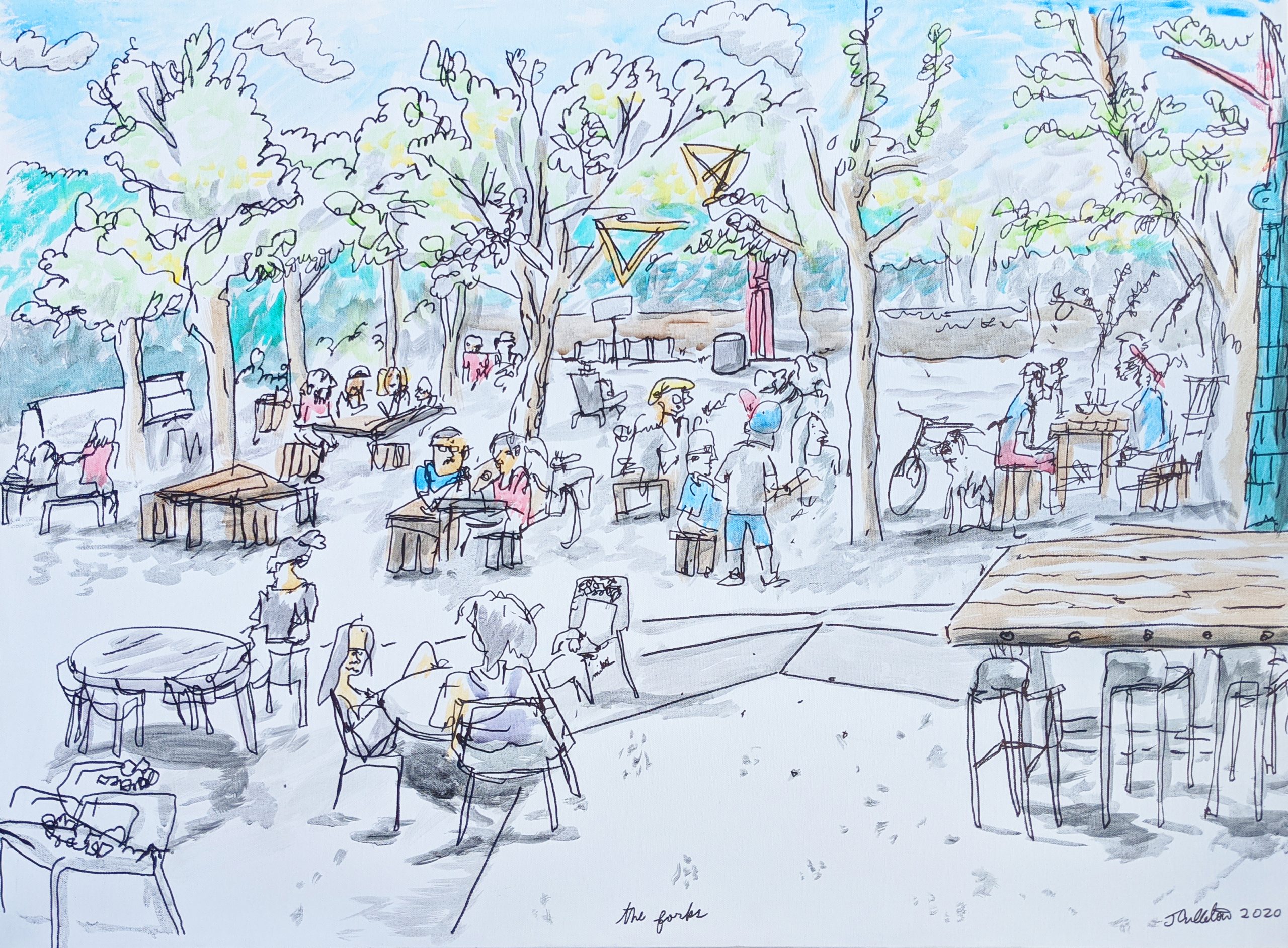 Live Painting at the Forks